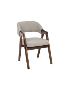 Cailin Arm Chair Wood Fabric