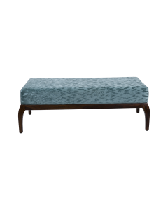 Aziza Bench Wood Fabric