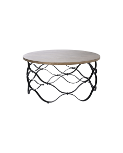 Faye Coffee Table Wood Fabric