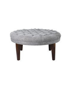 Greta Ottoman Wood Fabric