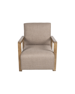 Paige Arm Chair Wood Fabric