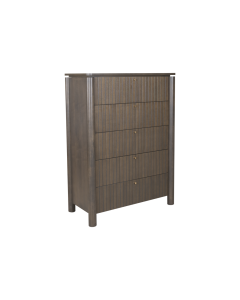Riven Chest Of 5 Drawers Walnut