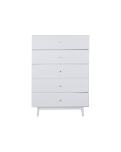 Liora Chest Of 5 Drawers White
