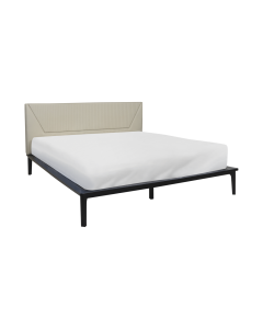 Idris Bed King Black Wood