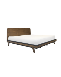 Riven Super King Bed Walnut Wood
