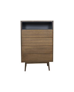 Nyssa Chest Of 5 Drawers Walnut