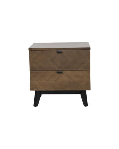 Lyric Nightstand Walnut Black