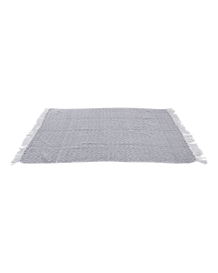 Nermin Throw Black Cotton Mix