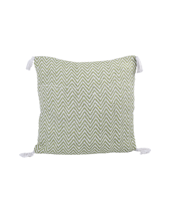 Zeynep Cushion Green Cotton Mix