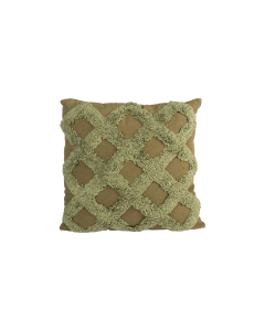Fiara Cushion Cover Olive Green Cotton