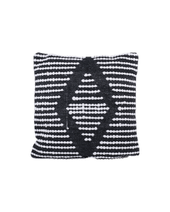 Clavo Cushion Cover Black Cotton Mix