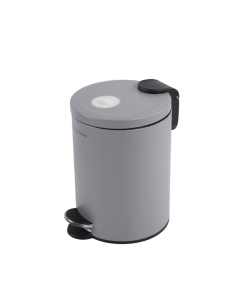 Oliva Waste Bin Matte Gray Steel