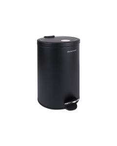 Elena Waste Bin Matte Black Steel