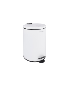 Elena Waste Bin Matte White Steel