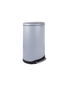 Voona Waste Bin Matte Gray Steel