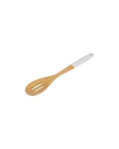 Adam Slotted Spoon Stone White