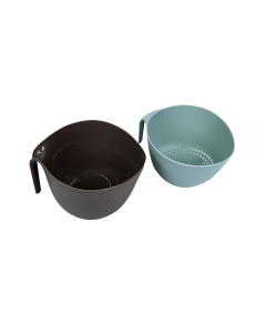 Forelsket Mixing Bowl Set Blue Brown