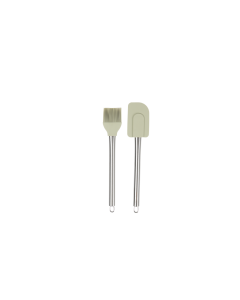 Arda Pastry Brush Scraper Set Gray Silicone