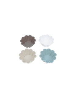 Marilla 4pcs Silicone Cup Cake Moulder Blue