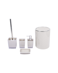 Leovi Bathroom Accessories Gray 5Pcs