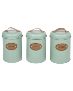 Ozz Canister 3pcs Set Green Iron