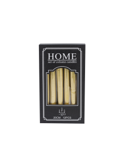Felicia 12pcs Candles Golden