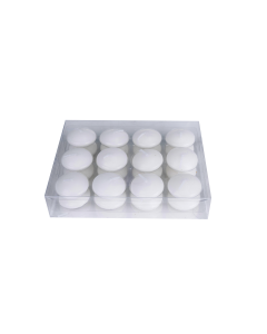 Rovic 24pcs Candles White 10g