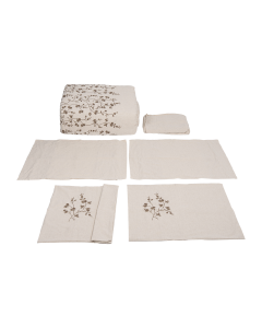 Hemera Duvet Set 7pcs Cream Cotton