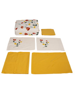 Nella Duvet Set 7pcs Multi Color Cotton