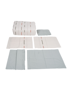 Ivory Duvet Set 7pcs Multi Color Cotton