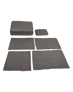 Demure Duvet Set 7pcs Gray