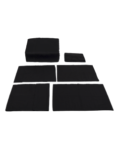 Dama Duvet Set 7pcs Black