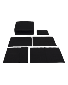 Dama Duvet Set 7pcs Black