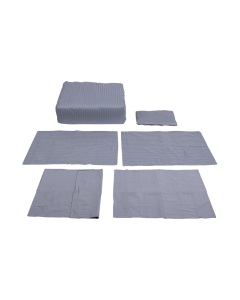 Elegant Duvet Set 7pcs Gray