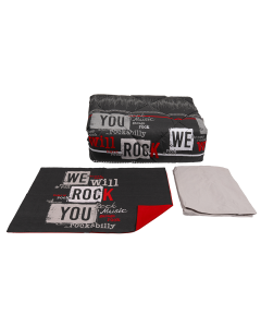 Rock Comforter Set 3 pcs Multi Color Cotton