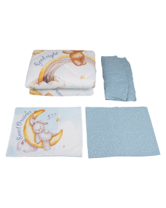 Moon Comforter Set 4pcs Multi Color Cotton