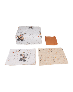 Musico Comforter Set 4pcs Multi Color Cotton