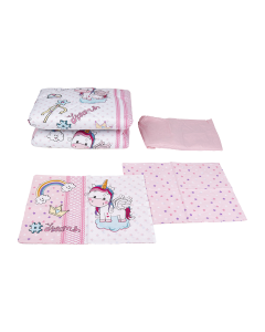 Unicorn Comforter Set 4pcs Multi Color Cotton