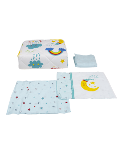 Ruy Comforter Set 4pcs Multi Color Cotton