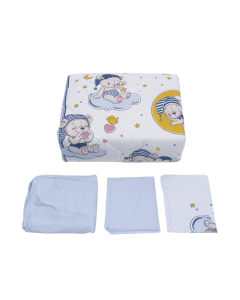 Bear Comforter Set 4pcs Multi Color Cotton