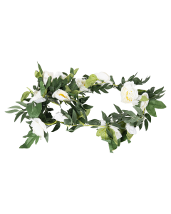 Ayana Garland Leaf White Plastic