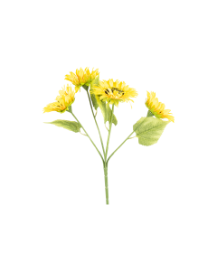 Sunny Flower 5heads Yellow Plastic