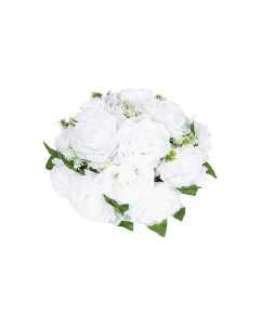Rose Flower White Plastic