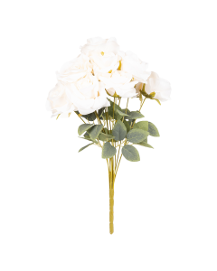 Rose Flower Bouquet Cream Plastic