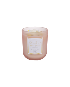 Corvin Scented Candle Pink Glass