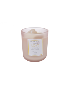 Corvin Glass Scented Candle - Pink