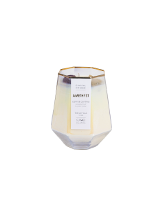 Corvin Scented Candle White Glass