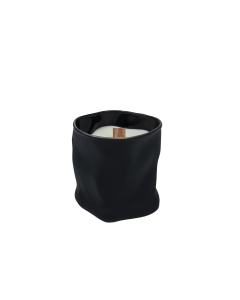 Aloha Scented Candle Black Glass
