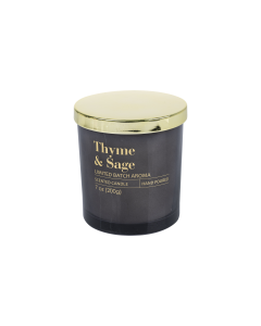 Codie Scented Candle Black Glass