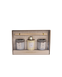 Yuri Diffuser & Candle Beige Glass